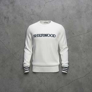 The  Bubble Sherwood Knit Crewneck Sweater White Size S